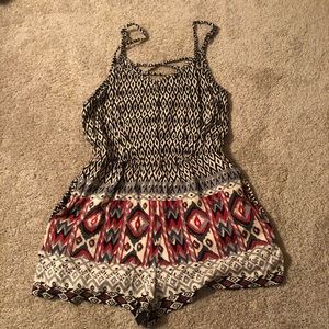Angie Patterned Romper